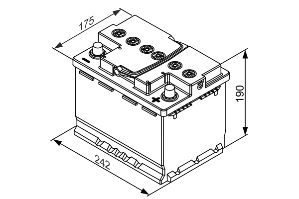 BOSCH Batteri S5A AGM 12V 60 ah 680 A, EFB-batteri AGM Start-Stop