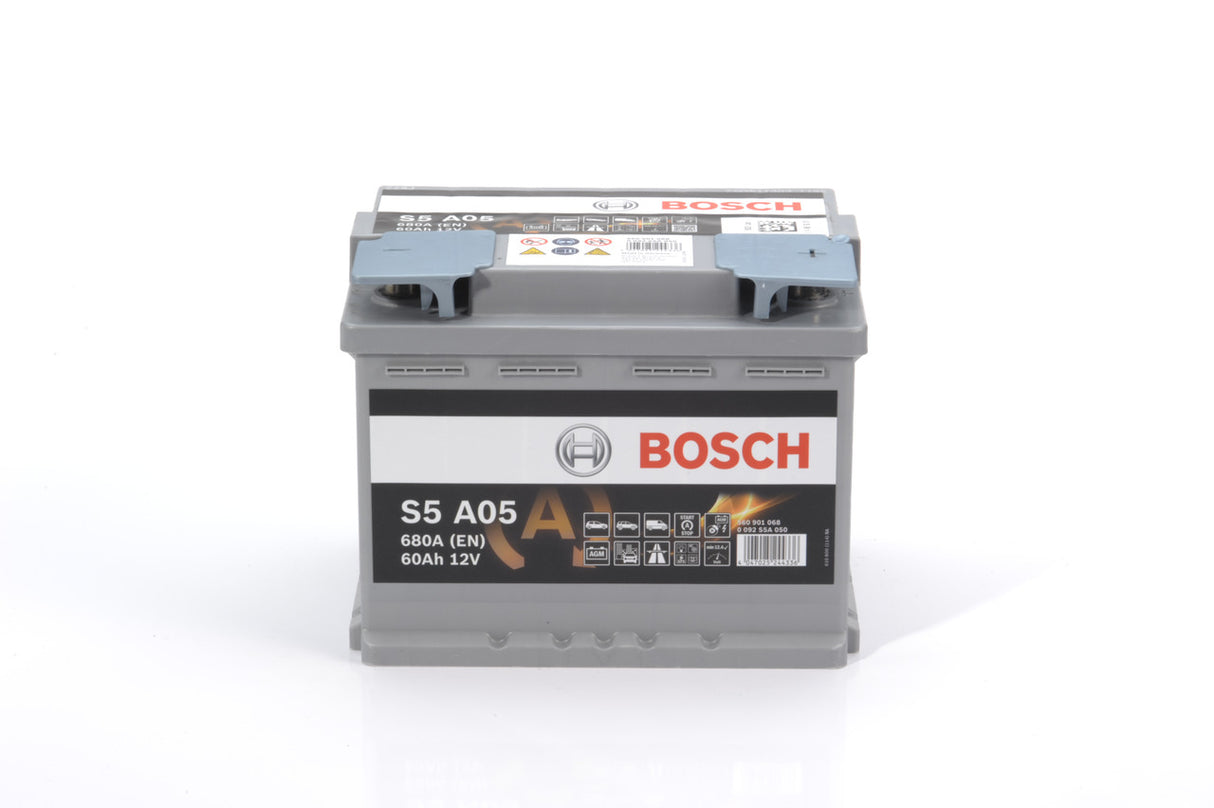 BOSCH Batteri S5A AGM 12V 60 ah 680 A, EFB-batteri AGM Start-Stop