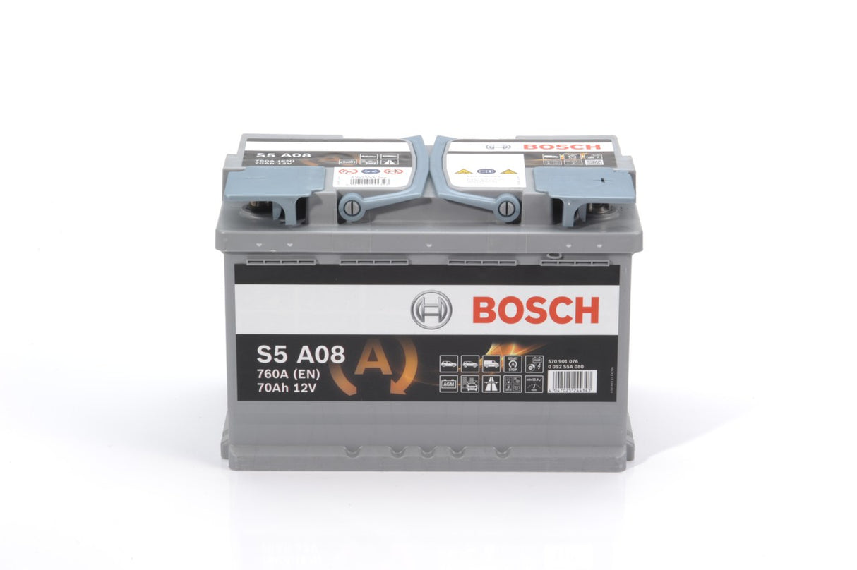 BOSCH Bilbatteri S5A AGM, AGM Start-Stop A7, AGM-Batteri 12V 70 ah