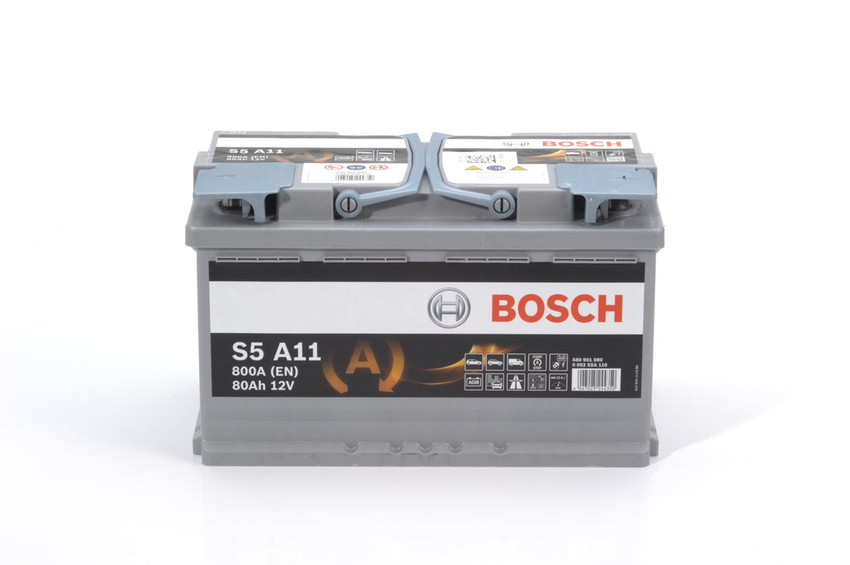 BOSCH Bilbatteri S5A AGM, AGM Start-Stop, AGM-Batteri 12V 85 ah