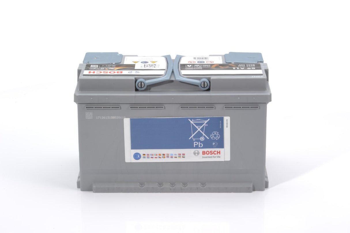 BOSCH Bilbatteri S5A AGM, AGM Start-Stop, AGM-Batteri 12V 85 ah