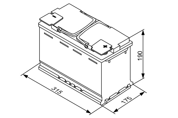 BOSCH Bilbatteri S5A AGM, AGM Start-Stop, AGM-Batteri 12V 85 ah