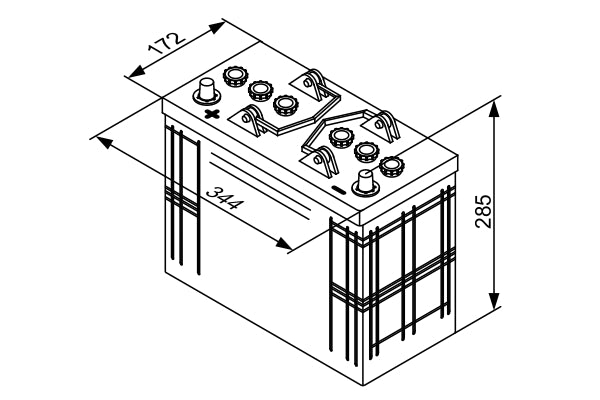 BOSCH Bilbatteri T3 12V 125 ah 720 A