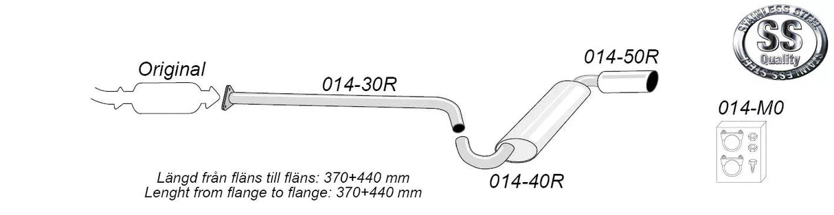 Mazda MX-5 NA 89-96 Sportsystem 1*100 / 014-H0R