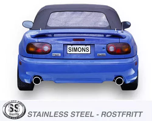 Avgassystem Mazda MX-5 NA 2*100