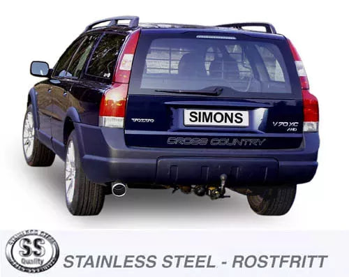 Avgassystem V70 Turbo AWD XC 1*100