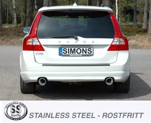 Simons Sportsystem till Volvo V70, XC70 08- 1.6D/2.0D/2.4D/D3/D5 2WD/AWD