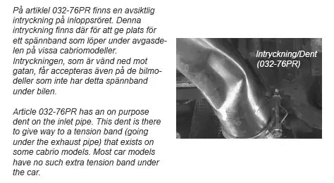 Sportavgassystem BMW E46 320/325/330 Bensin