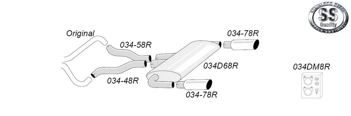 BMW E90 E92 335i Sportsystem 2*100
