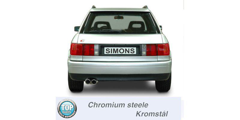 Avgassystem Audi S2/RS2 2,2i Quattro 4D