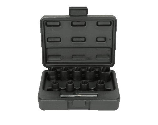 KS TOOLS Avdragar och gängverktyg 3/8" spiralprofil hylssats, 10-delars KS913.3855