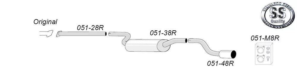 Avgassystem Mazda 3 MPS