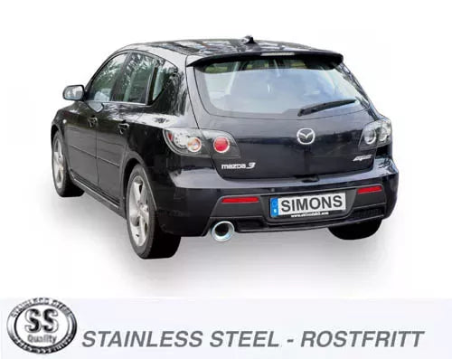 Avgassystem Mazda 3 MPS