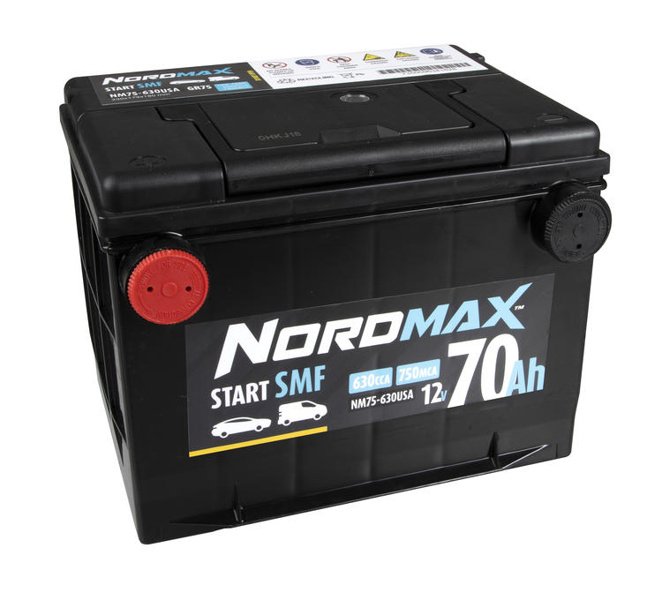 Nordmax Startbatteri Amerikanska Fordon 12V 70Ah 630 SAE