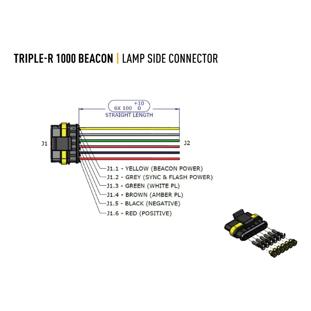 Extraljus Lazer Triple-R 1000 GEN2 Double Beacon - Rak / 41 cm / 88W