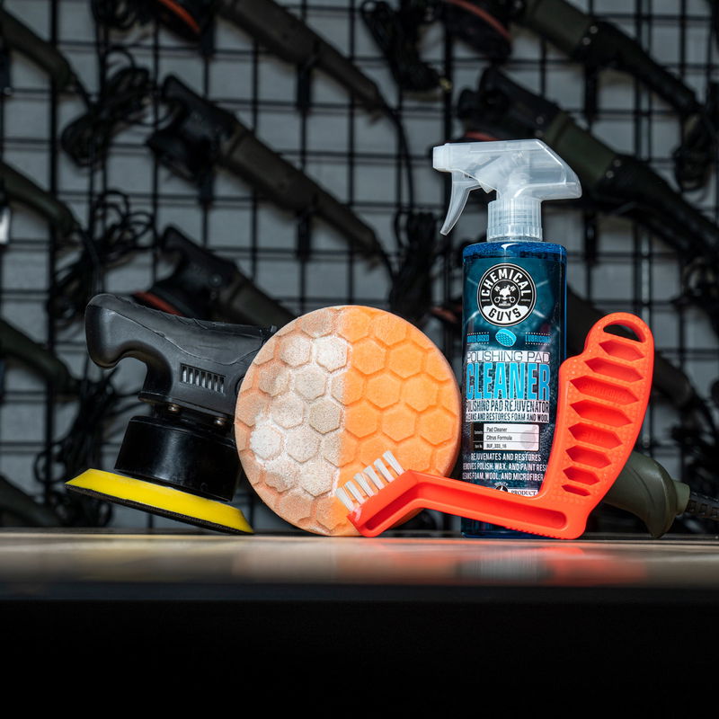 Chemical Guys Foam And Wool Citrus Based Pad Cleaner rengöring av polertrissor, 473 ml