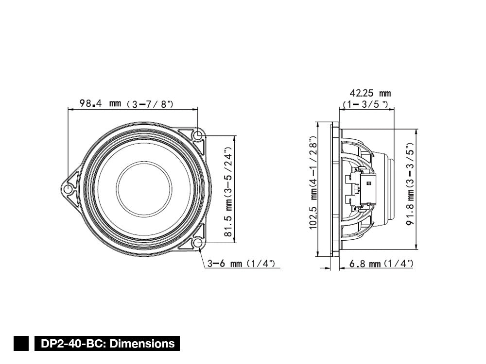 Alpine DP2-40-BC, 4 tums center till BMW