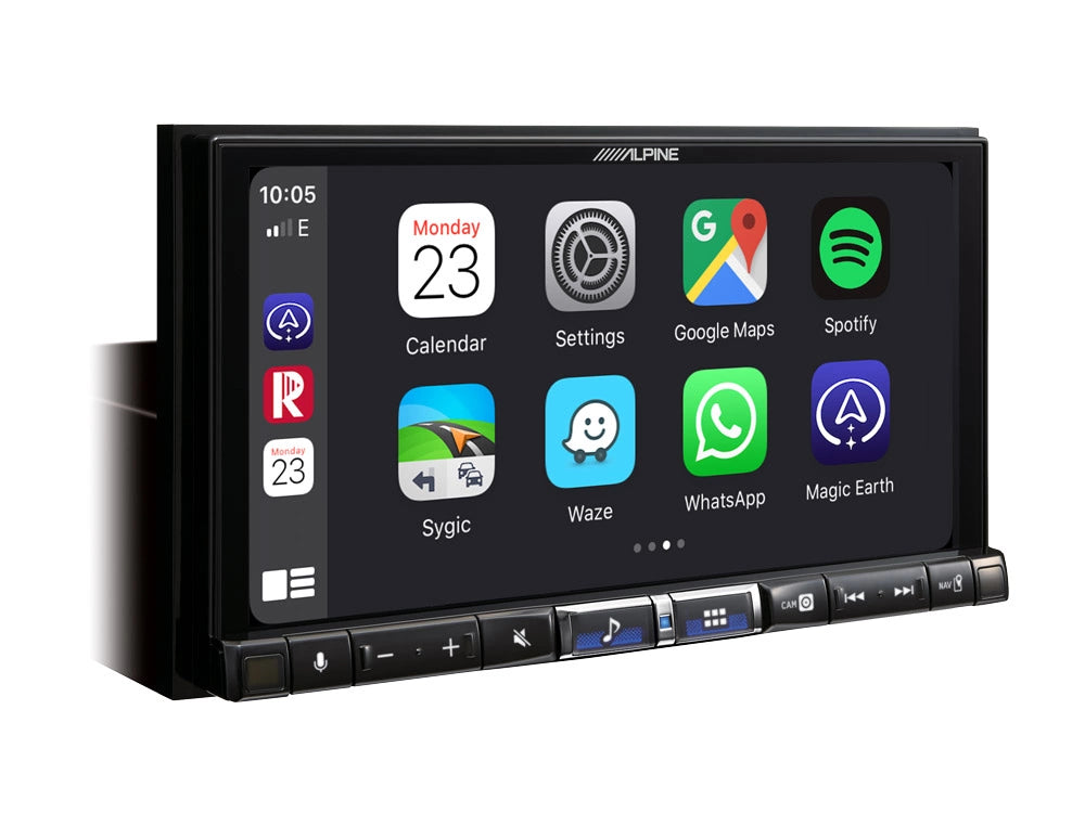 ALPINE ILX-705D, bilstereo med DAB+, trådlös Apple CarPlay och Android Auto
