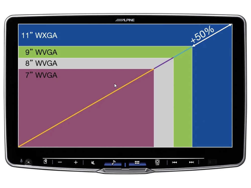 Alpine ILX-F115DU (Halo 11), modellanpassad bilstereo med CarPlay och DAB+