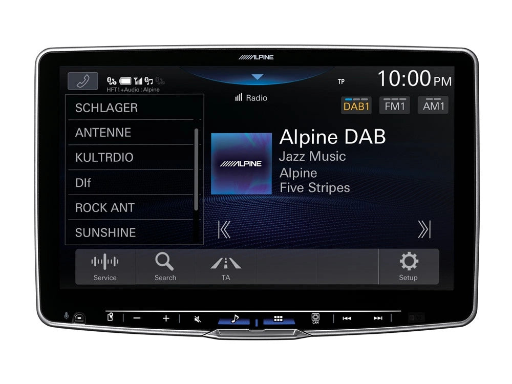 Alpine ILX-F115D (Halo 11), bilstereo med CarPlay, Android Auto och DAB+
