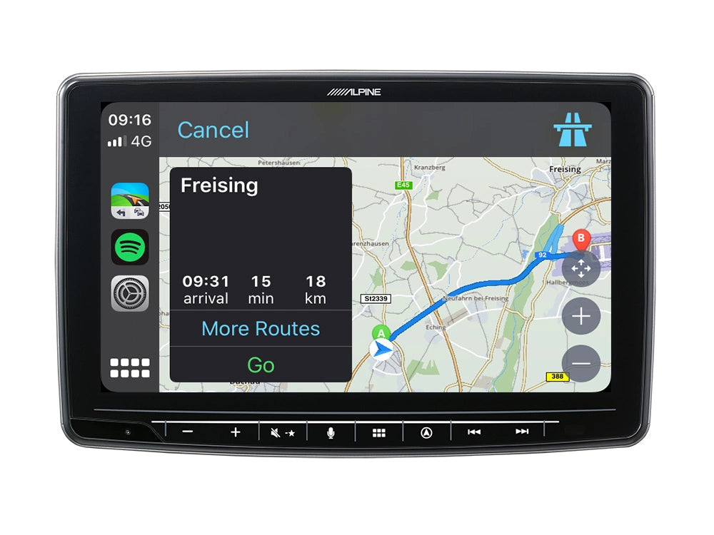 Alpine INE-F904D Halo9, bilstereo med navigation, DAB+, Apple CarPlay och mer!