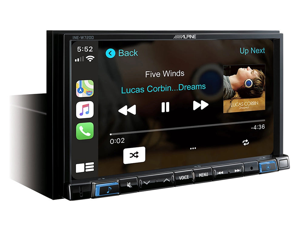 Alpine INE-W720D, bilstereo med navigation, Apple CarPlay och Android Auto