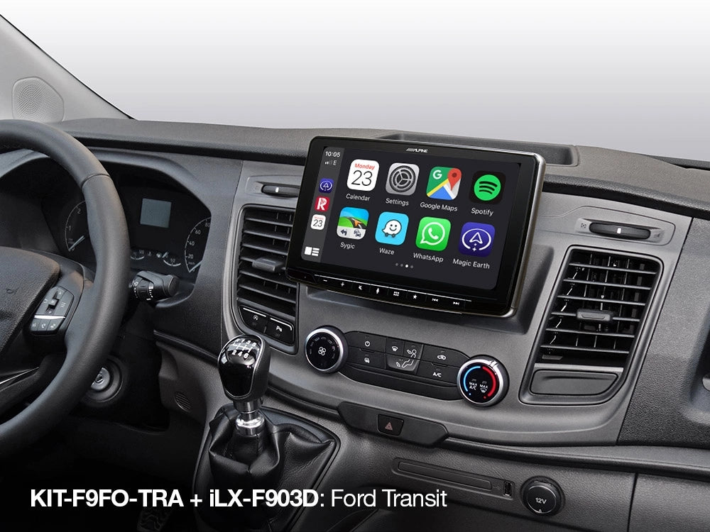 Alpine KIT-F9FO-TRA, installationskit för Ford Transit Custom 2018->