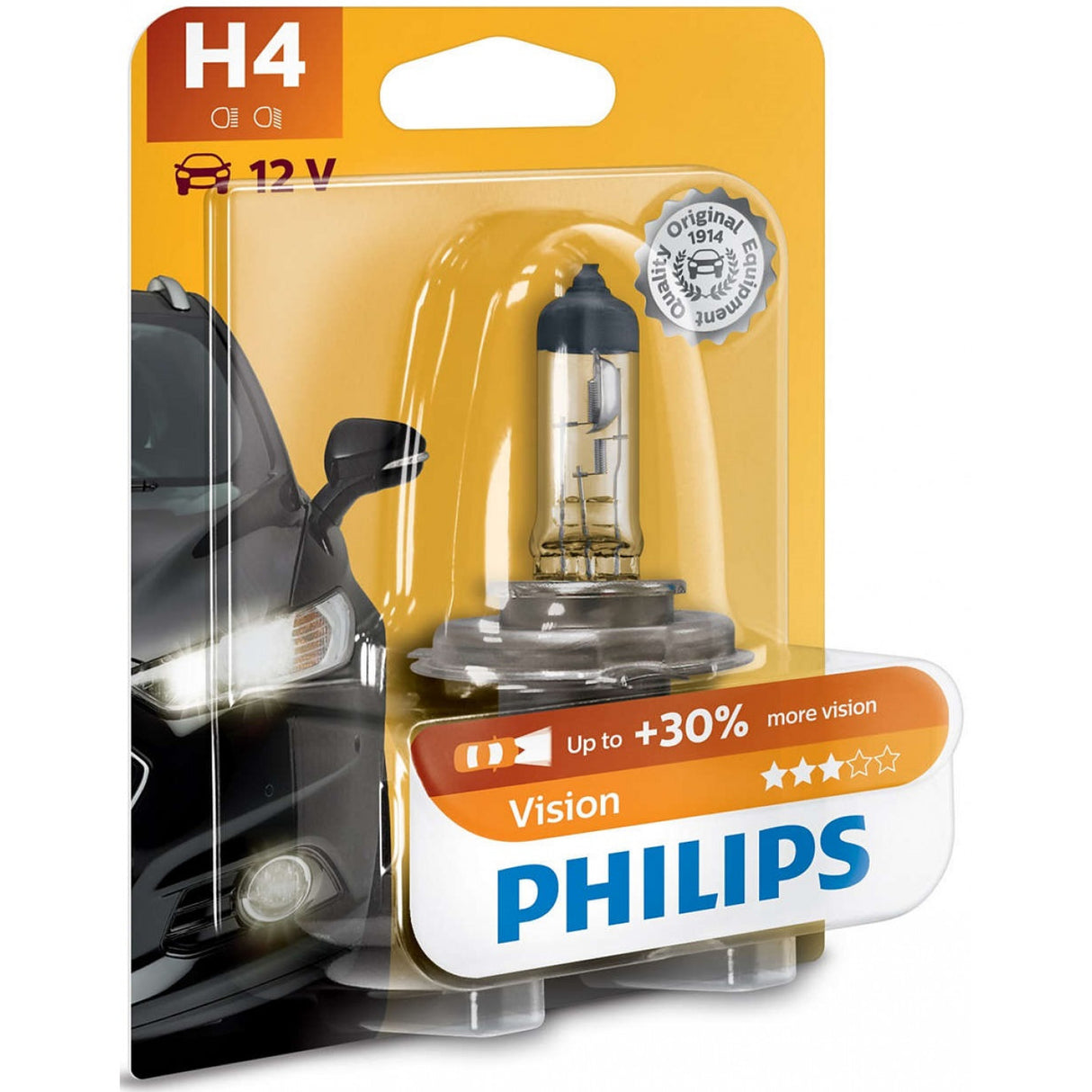 Halogenlampa PHILIPS Vision 12V H4 60/55W