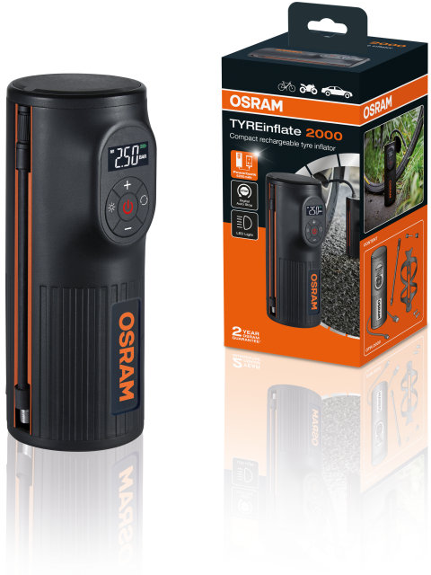 OSRAM TYREinflate 2000 - Minikompressor - Däcklagning