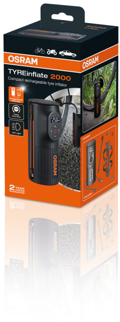OSRAM TYREinflate 2000 - Minikompressor - Däcklagning