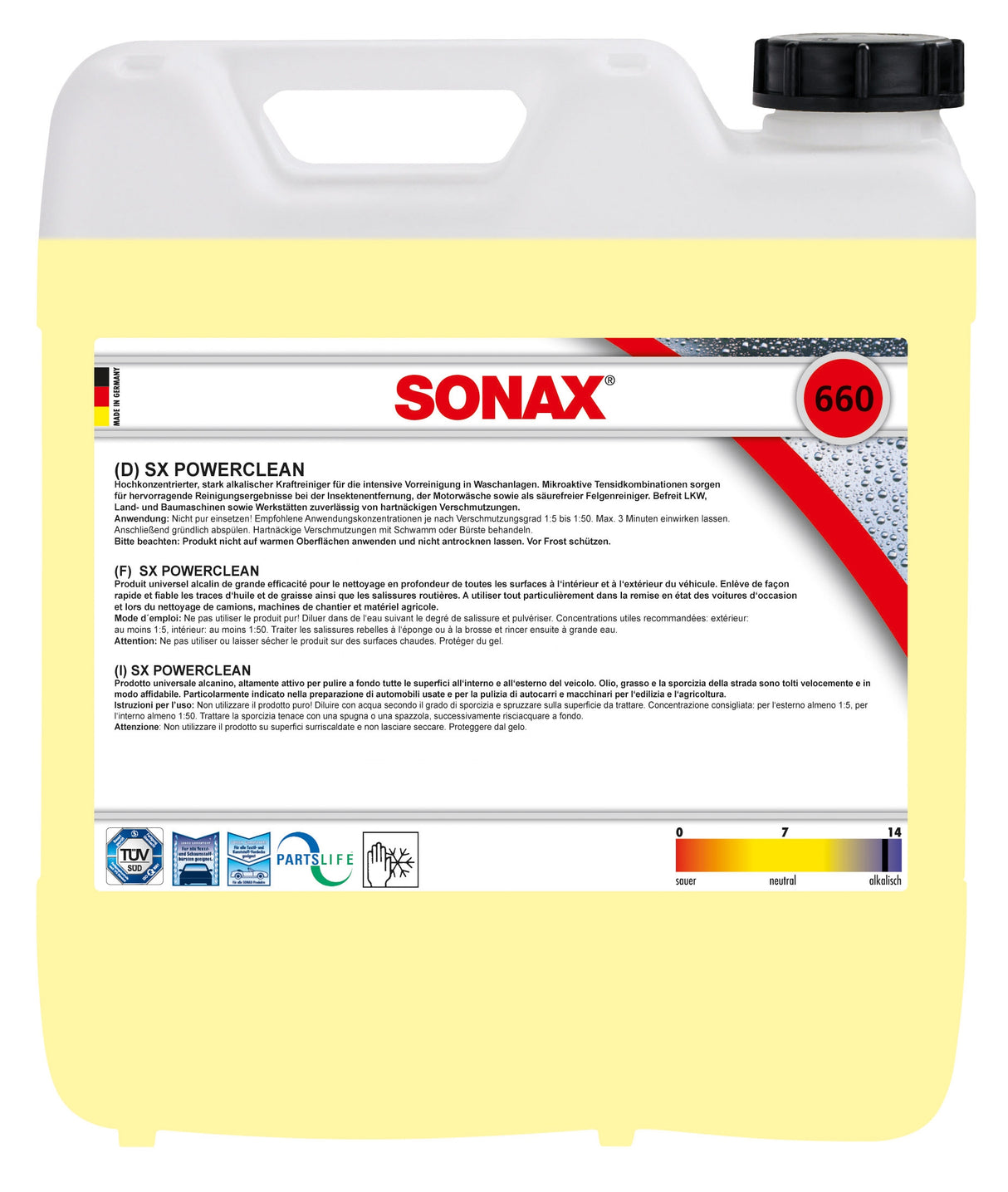 Sonax SX Power Clean 10L Avfettning