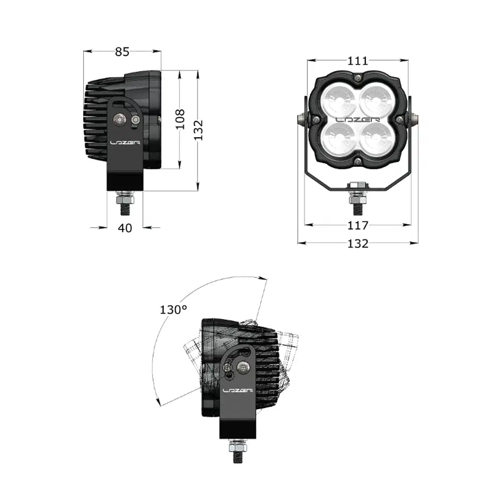 LAZER UTILITY ADR 80W ARBETSBELYSNING