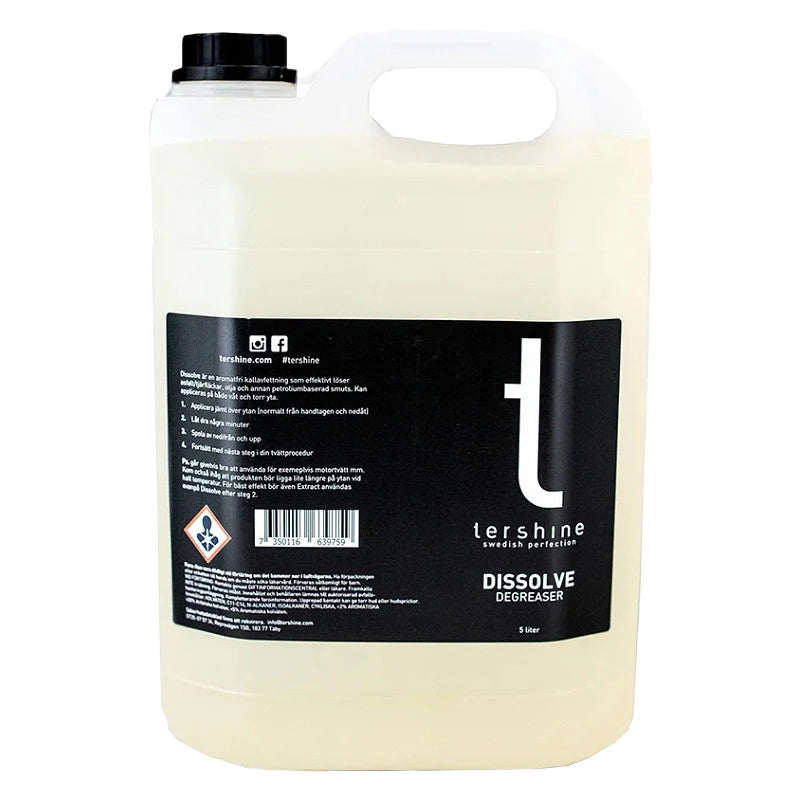 Tershine Dissolve - Degreaser, kallavfettning, 5 L