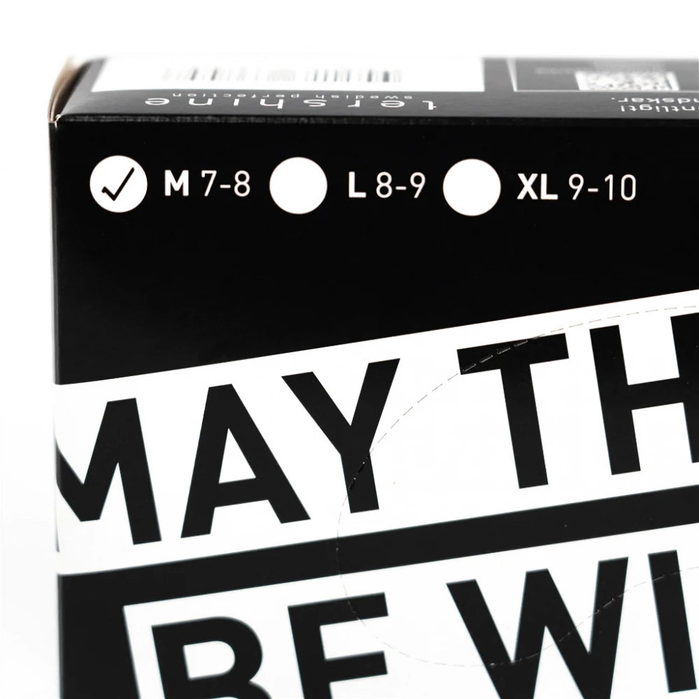 Tershine Nitrilhandskar, svarta 100-pack, X-large 9-10