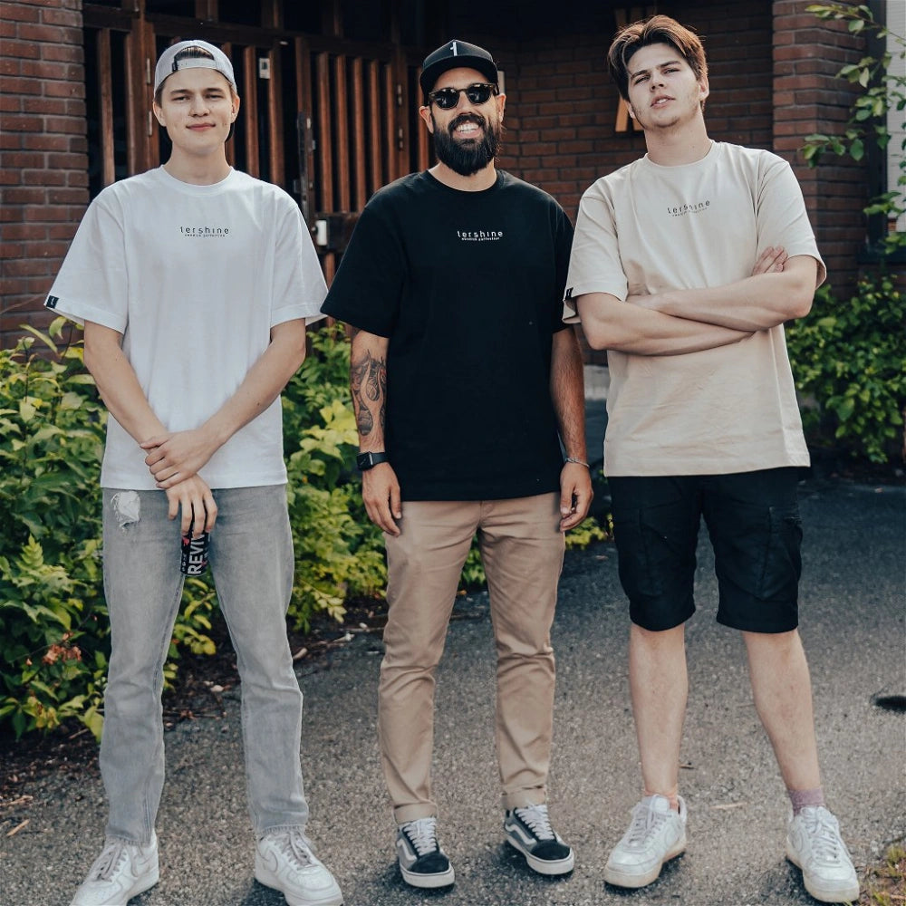 Tershine Oversized T-shirt, svart, X-small