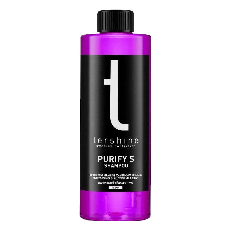 Tershine Purify S - Shampoo, keramiskt schampo, hallon 500 ml