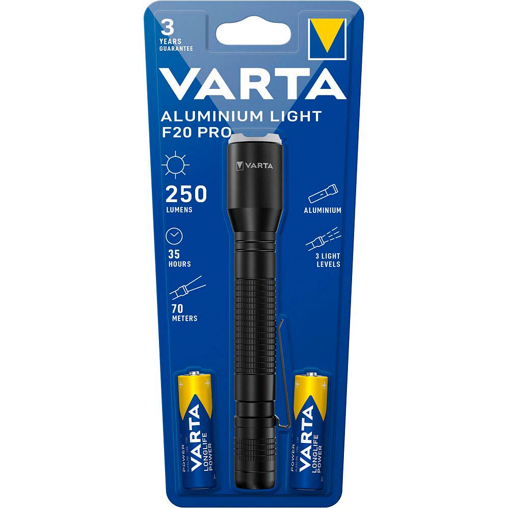 VARTA Aluminium Light F20 Pro LED – Kompakt Ficklampa med Hög Prestanda och Justerbar Fokusering