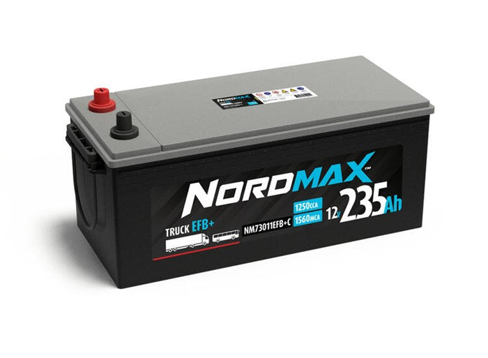 Lastbilsbatteri, Universal 12V Nordmax NM73011EFB+C