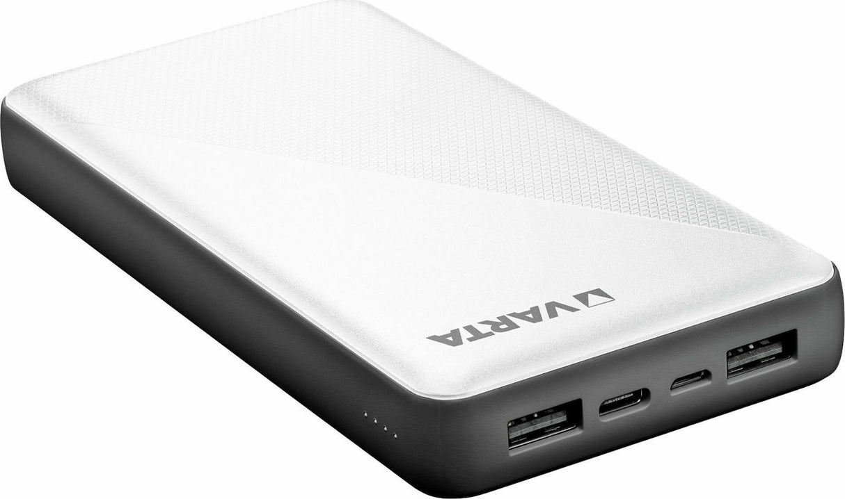 VARTA Power Bank Energy 20000 mAh – Högkapacitets Powerbank med 4 Portar och Snabbladdning
