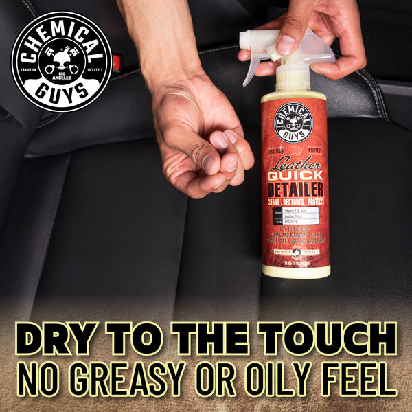 Chemical Guys Leather Quick Detailer återställer läder, 473 ml