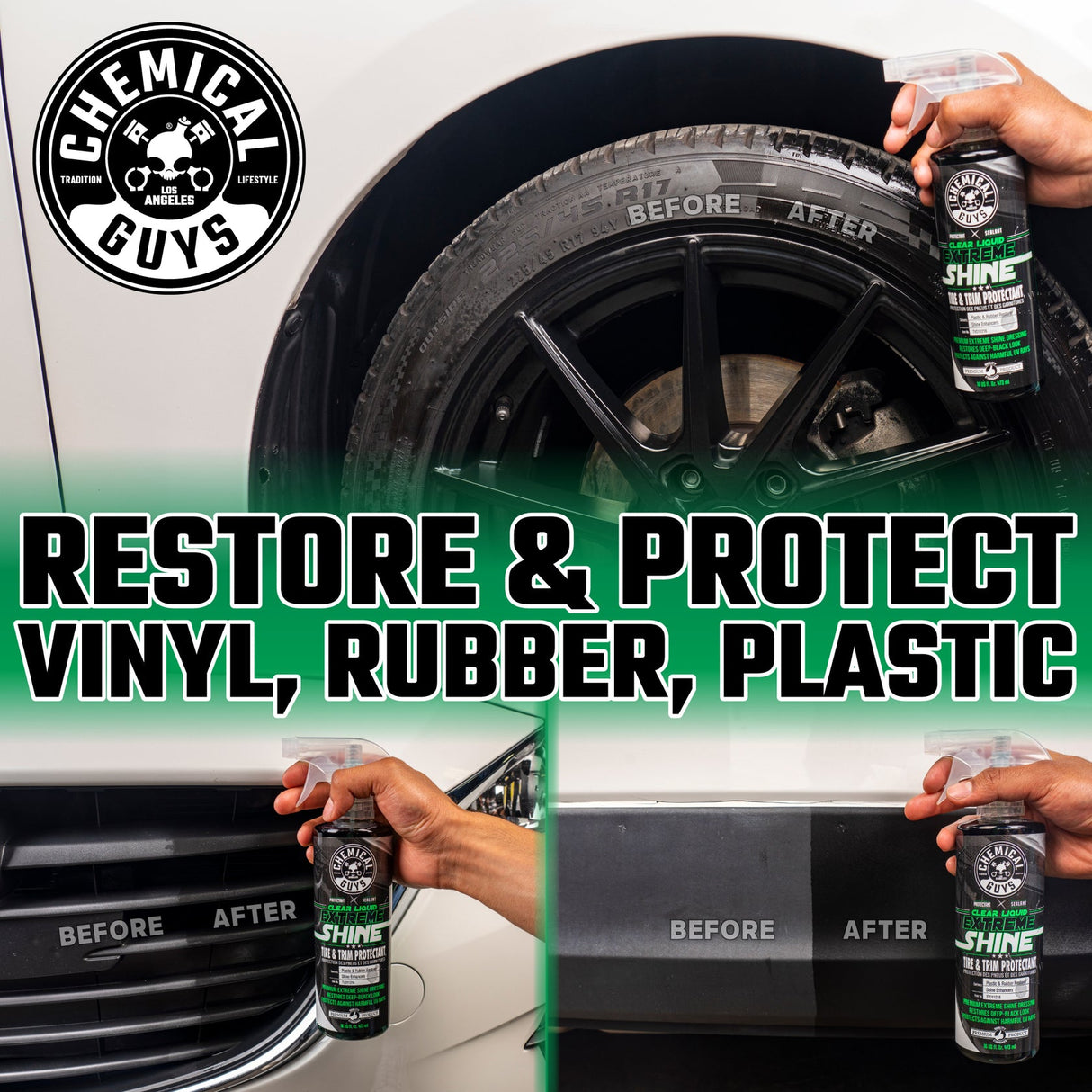 Chemical Guys Clear Liquid Extreme Shine 473ml Plastbehandling