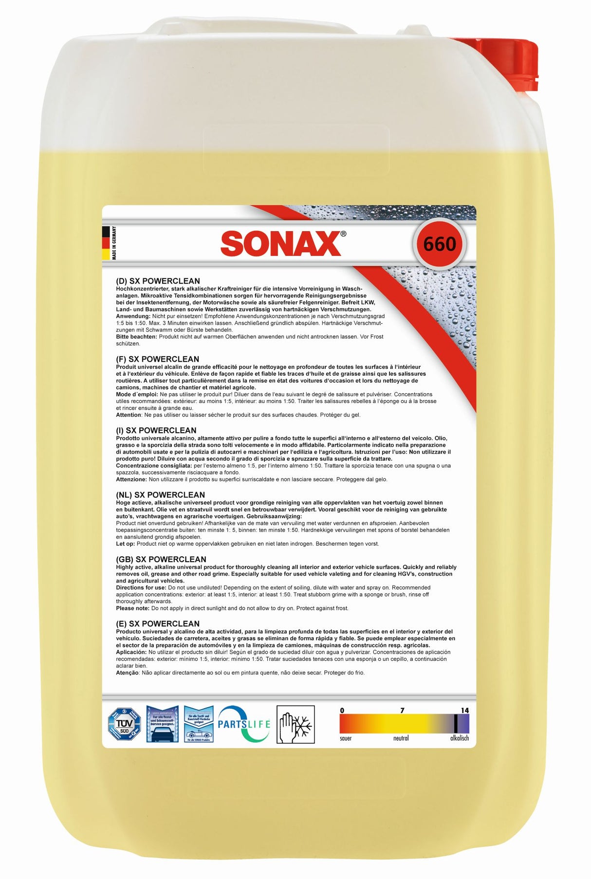 Sonax SX Power Clean 25L Avfettning