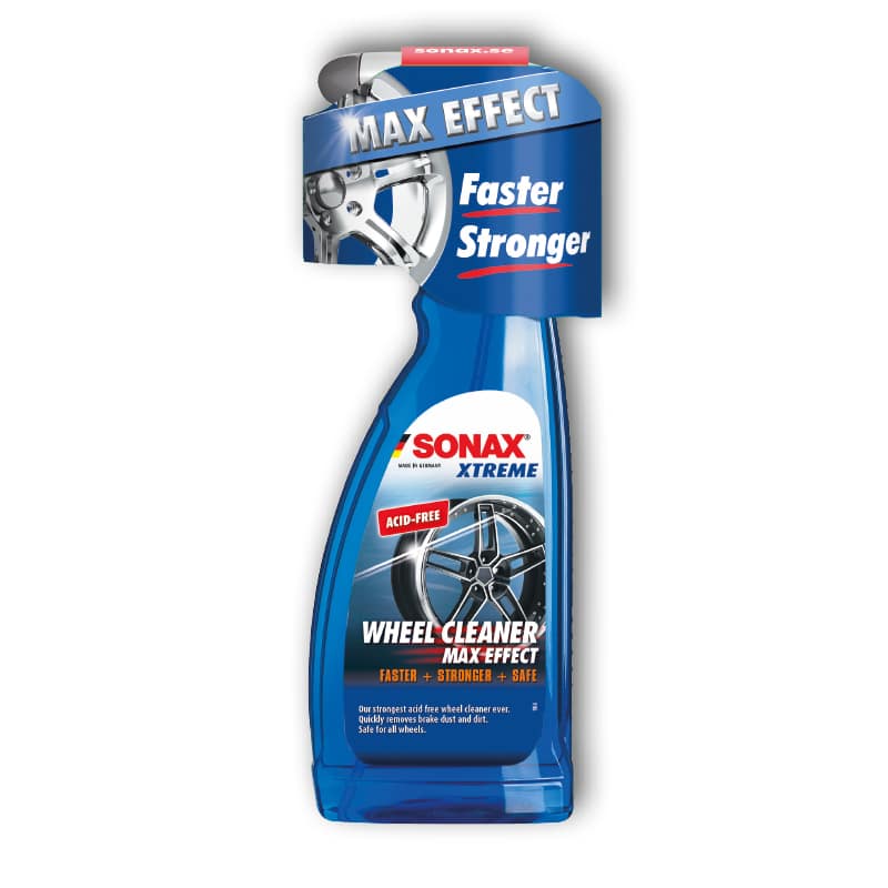 Sonax Xtreme Wheel Cleaner Max Effect 750 ml – Syrafri och kraftfull fälgrengöring med maximal verkan