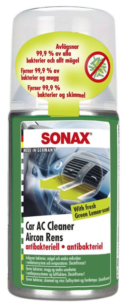Sonax Car AC Cleaner Green Lemon - Luktborttagare 150 ml