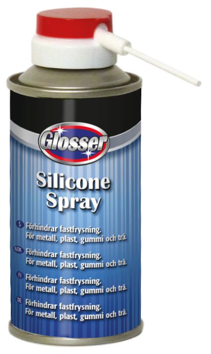 Sonax Glosser Silikonspray 150 ml – Klar och oljefri smörjning för plast, gummi och metall