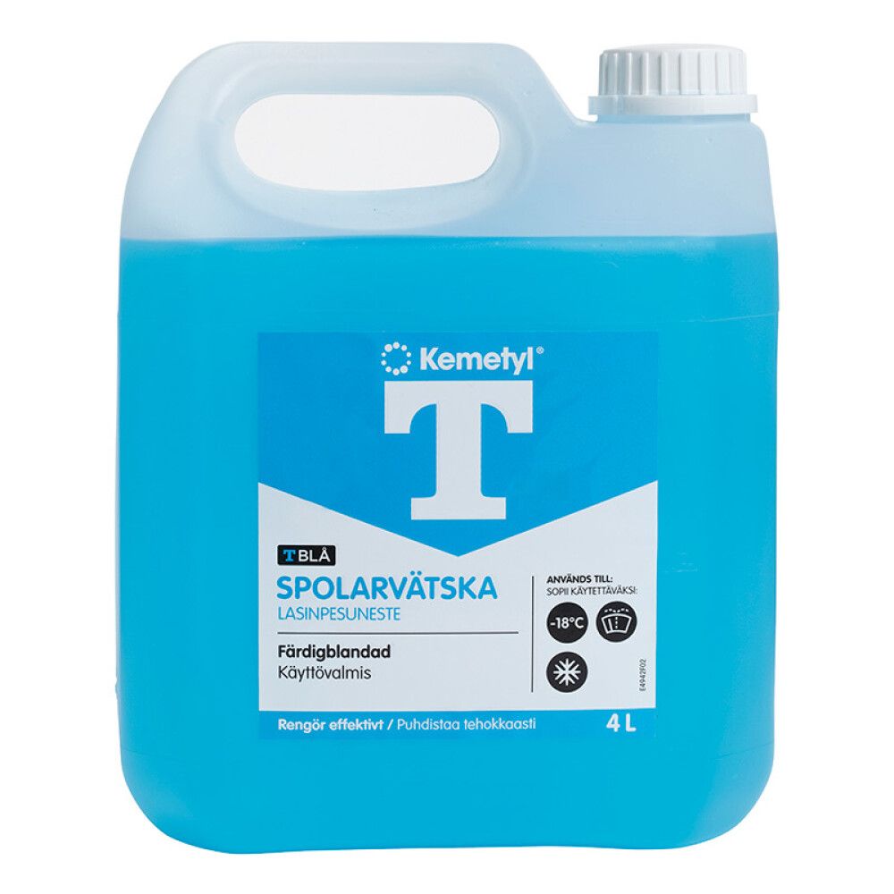 SPOLARVÄTSKA KEMETYL T-BLÅ DUNK 4L FÄRDIGBLANDAD - FBL -18C