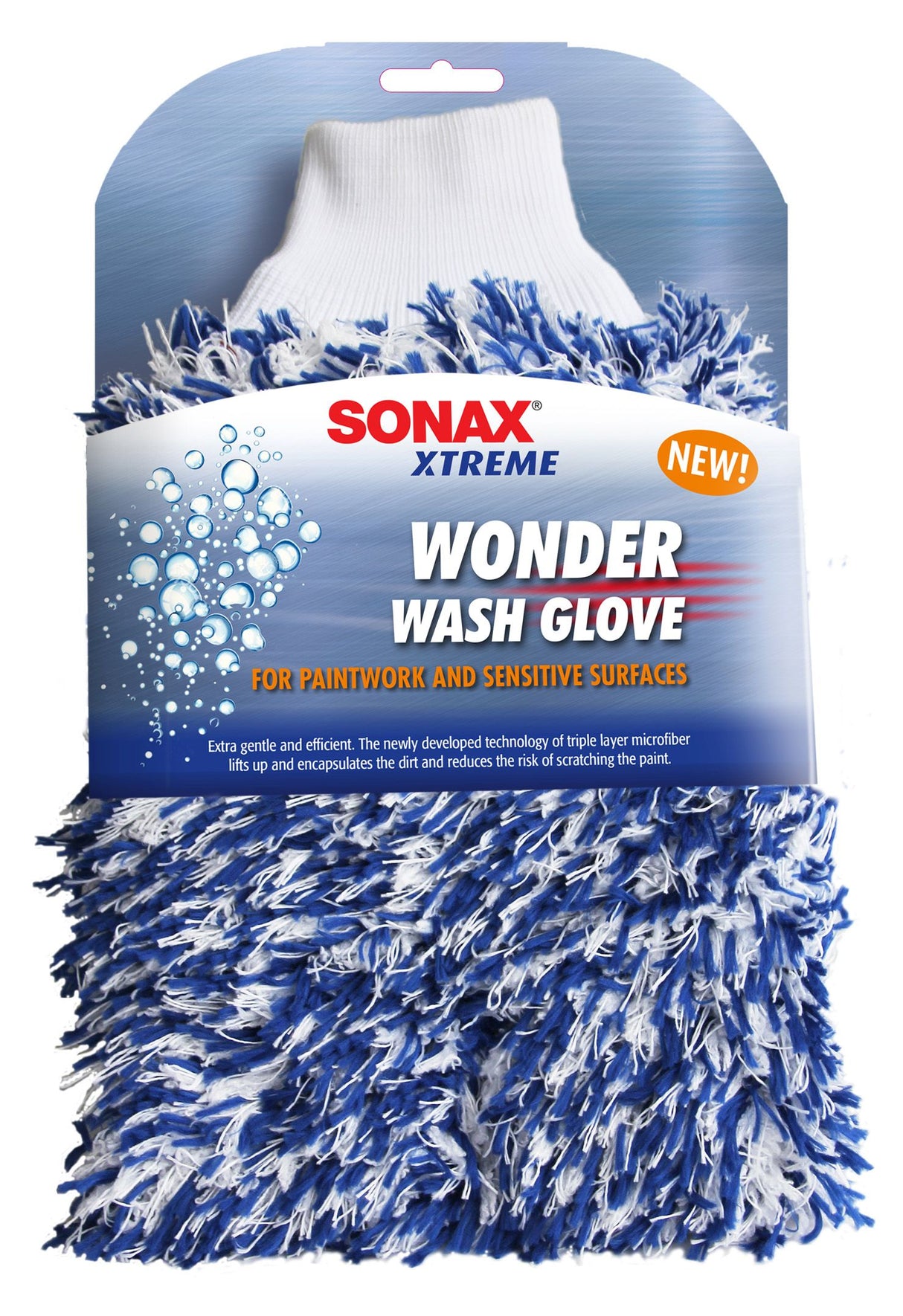 SONAX Xtreme Wonder Wash Glove – Premium mikrofiberhandske för skonsam och effektiv biltvätt