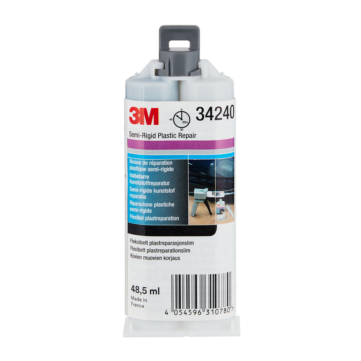 3M Automix Limmande Spackel 50 ml – Tvåkomponentslim för Plast, Glasfiber & Metall