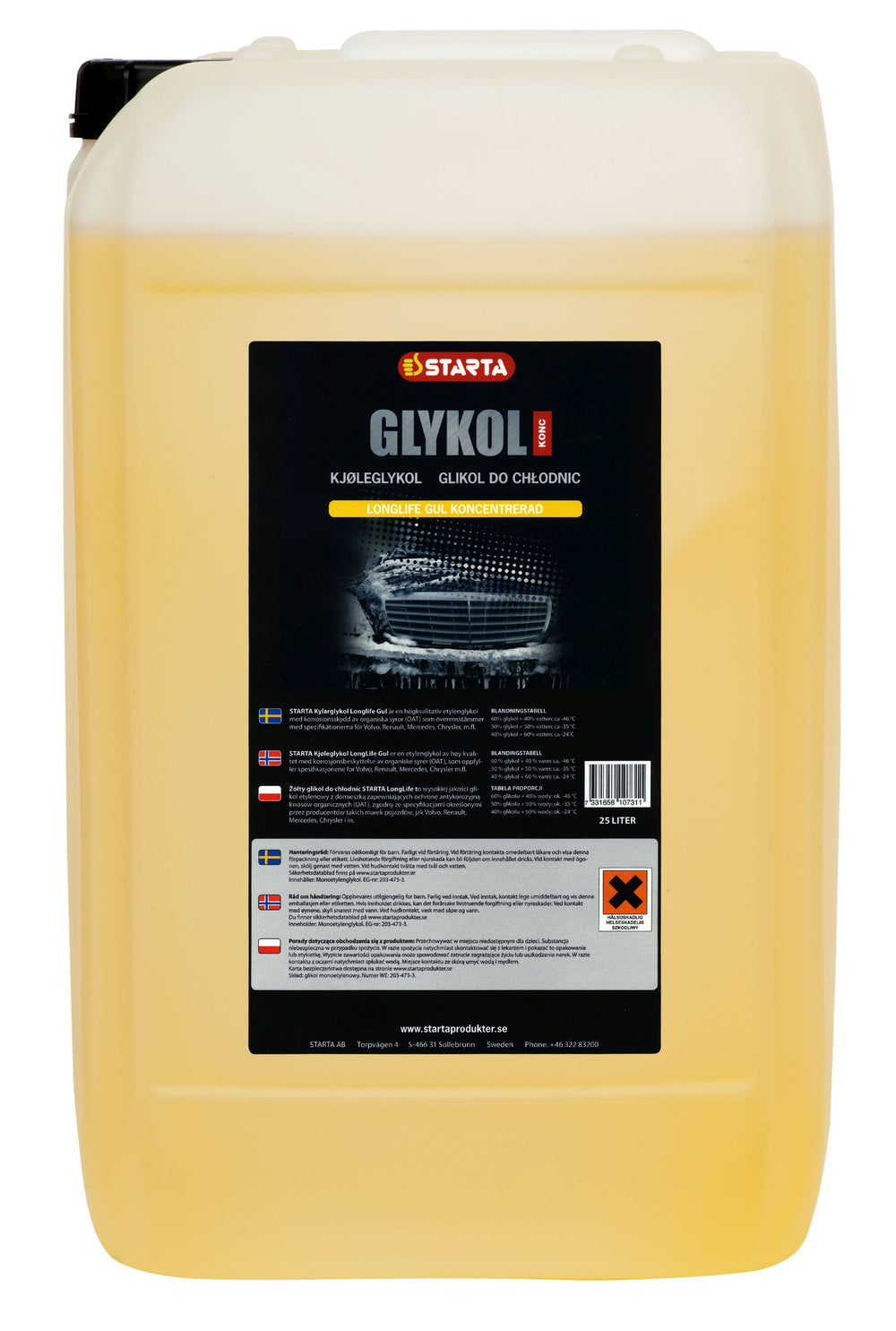 Kylarvätska Starta Premium Longlife G34 G12+ Dunk 20 liter