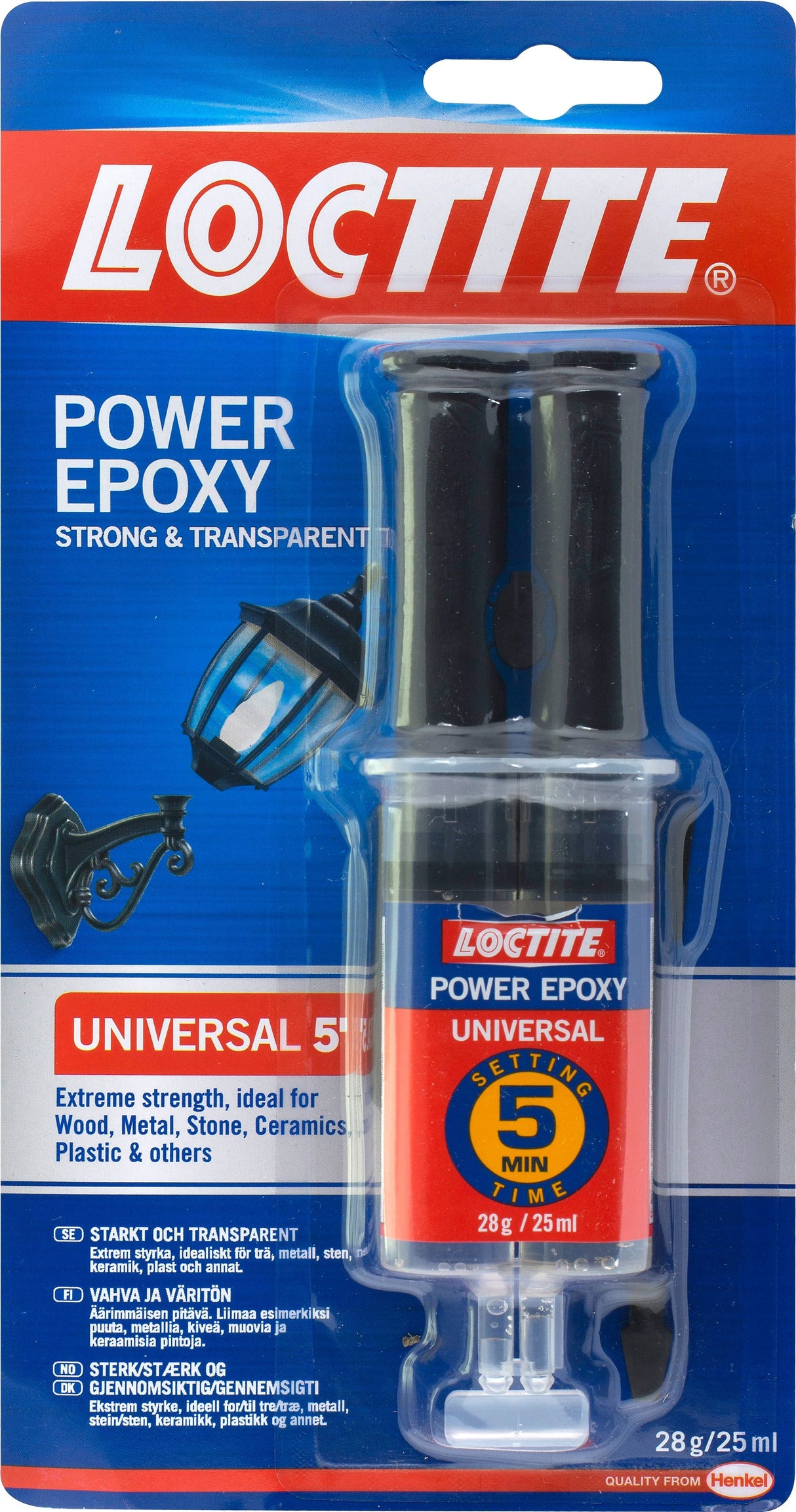 Loctite Power Epoxy – Transparent 2-Komponentslim med Extrem Styrka